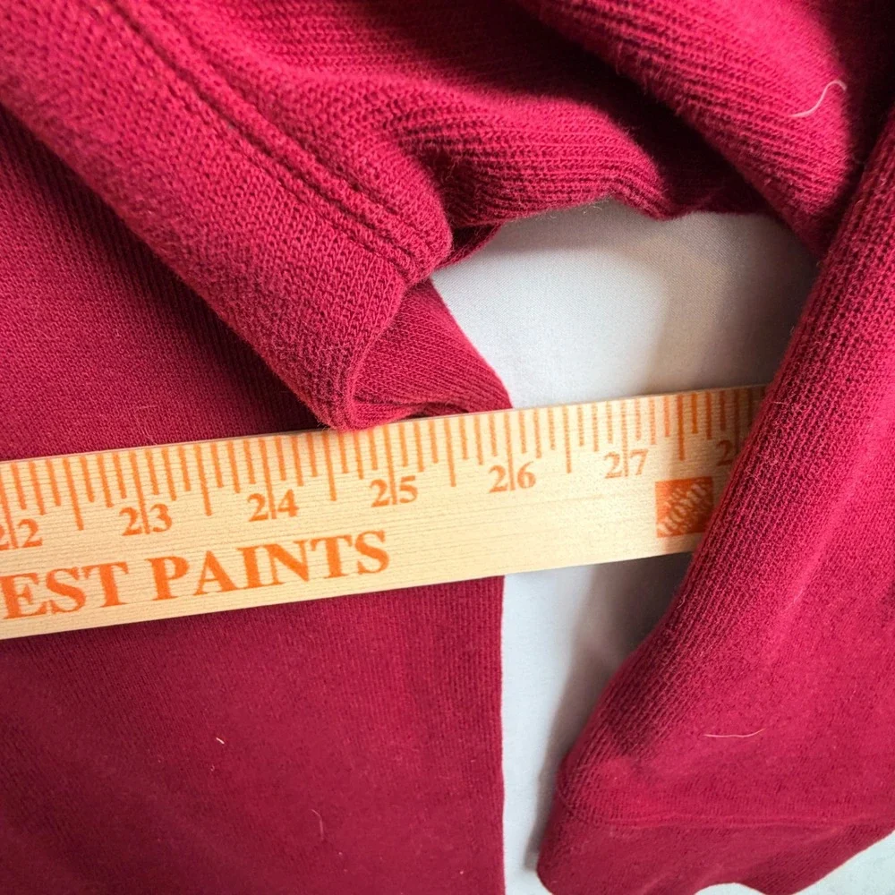Polo Ralph Lauren Quarter Zip Pullover XXL Red Estate Rib Mock Neck Pony Logo